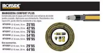 Optimus Ironside - manguera confort plus oferta