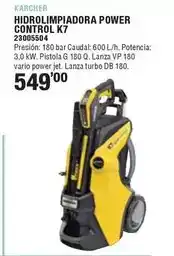 Optimus Hidrolimpiadora power control k7 oferta