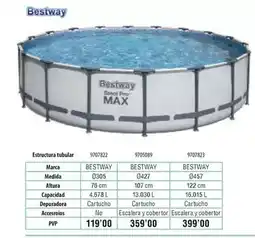 Optimus Bestway - estuctura tubular oferta