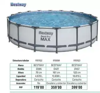 Optimus Bestway - estuctura tubular oferta