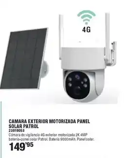 Optimus Camara exterior motorizada panel solar patrol oferta