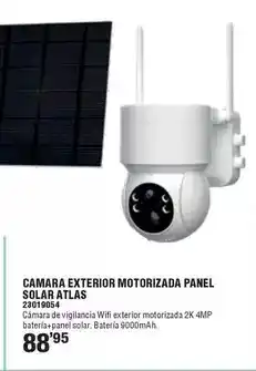 Optimus Camara exterior motorizada panel solar atlas oferta