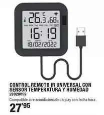 Optimus Control remoto ir universal con sensor temperatura y humedad oferta
