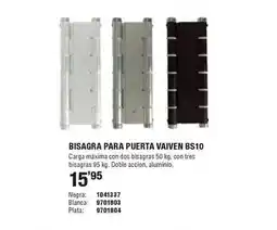 Optimus Bisagra para puerta bs10 oferta