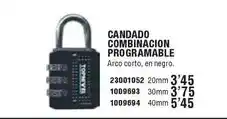 Optimus Candado combinacion programmable oferta