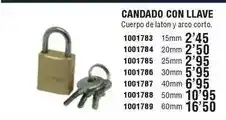 Optimus Candado con llave oferta