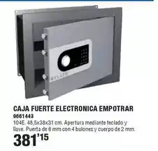 Optimus Caja fuerte electronica empotrar oferta