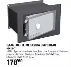Optimus Caja fuerte mecanica empotrar oferta