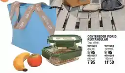 Optimus Contenedor vidrio rectangular oferta