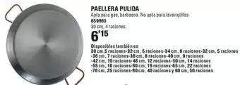 Optimus Paellera pulida oferta