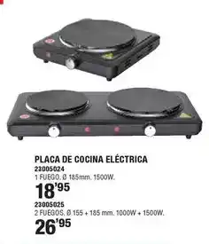 Optimus Placa de cocina eléctrica oferta