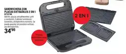 Optimus Sandwichera con placa extraíables 2 em 1 oferta