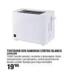 Optimus Blanco - tostador dos ranuras cortas oferta