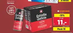 Lidl ESTRELLA GALICIA Cerveza oferta