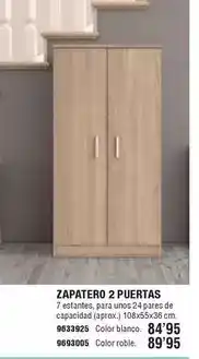 Optimus Zapatero 2 puertas oferta