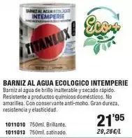 Optimus Barniz al agua ecologico oferta