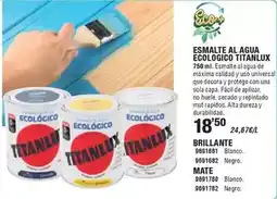 Optimus Esmalte al agua ecológico titanlux oferta