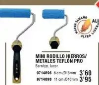 Optimus Mini rodillo hierros/metales teflon pro oferta