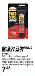 Optimus Adhesivos no mas clavos oferta