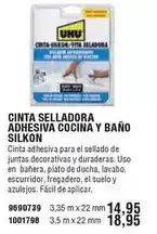 Optimus Cinta selladora adhesiva cocina y bano oferta
