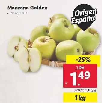 Lidl Manzana Golden oferta
