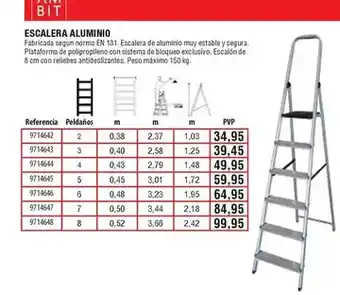 Optimus Escalera aluminio oferta
