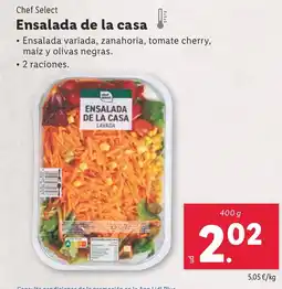 Lidl CHEF SELECT Ensalada de la casa oferta
