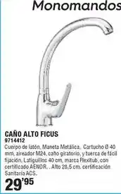 Optimus Caño alto ficus oferta