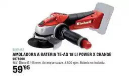 Optimus Einhell - amoladora a bateria te-ag 18 li power x change oferta