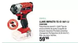 Optimus Einhell - llave impacto te-ci 18/1 li oferta