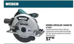 Optimus Sierra circular 1400w hz oferta