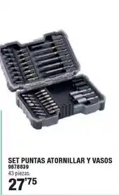 Optimus Set puntas atornillar y vasos oferta