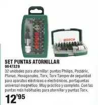 Optimus Set puntas atornillar oferta