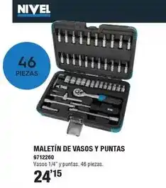 Optimus Maletín de vasos y puntas oferta