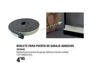 Optimus Burlete para puerta de garaje adhesivo oferta