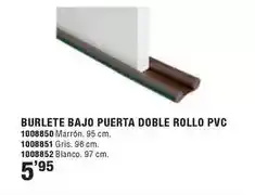 Optimus Burlete bajo puerta doble rollo pvc oferta