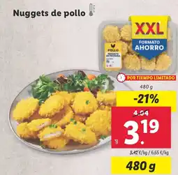 Lidl Nuggets de pollo oferta
