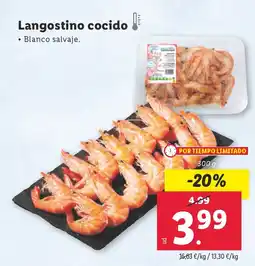 Lidl Langostino cocido oferta