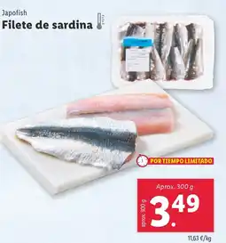 Lidl JAPOFISH Filete de sardina oferta