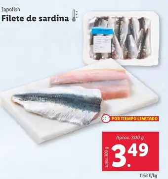Lidl JAPOFISH Filete de sardina oferta
