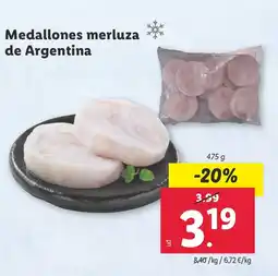 Lidl Medallones merluza de Argentina oferta