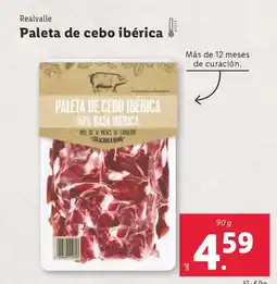 Lidl REALVALLE Paleta de cebo ibérica oferta