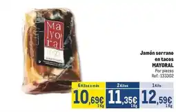 Makro Mayoral - jamon serrano en tacos oferta