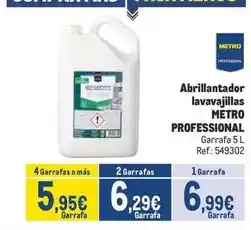 Makro Metro professional - abrillantador lavavajillas oferta