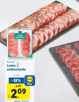 Lidl REALVALLE Lomo embuchado oferta