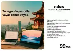 Ecomputer Nilox - monitor nxmp15fhdxx oferta