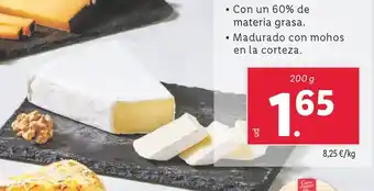Lidl CHENE D'ARGENT Queso brie oferta
