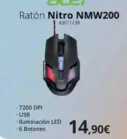 Ecomputer Acer - raton nitro nmw200 oferta