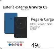 Ecomputer Batería externa gravity c5 oferta