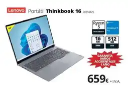 Ecomputer Lenovo - portatil thinkbook 16 oferta